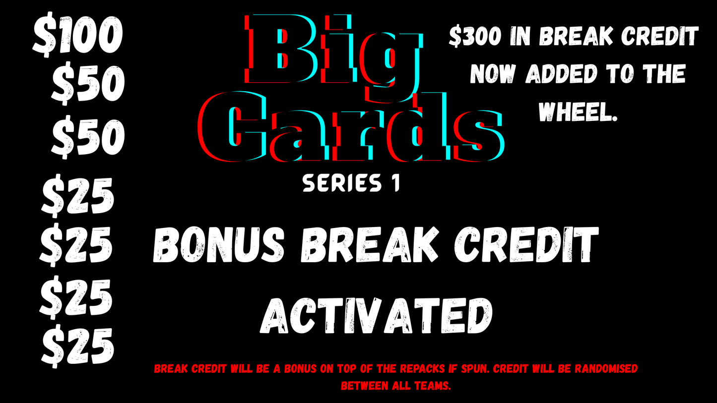 Break 411 Footy Stars Hobby & Retail mixer PLUS 3 BIG CARDS Re-Packs. - Pick Your Team