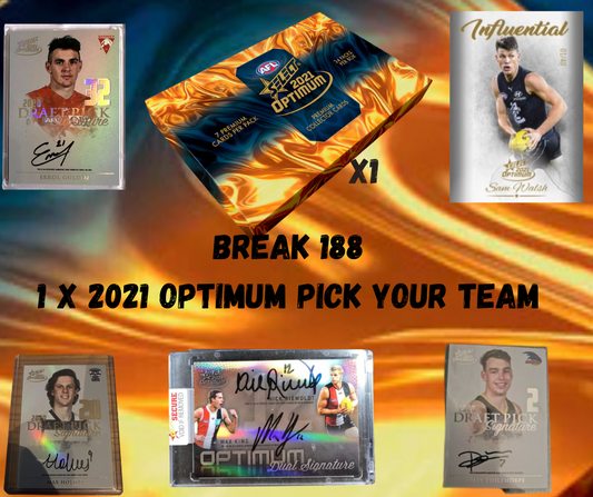 Break 188 -  1 x 2021 Optimum Series 2 - Pick Your Team